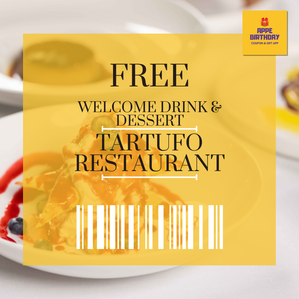 Tartufo Restaurant – Limassol FREE welcome drink and dessert