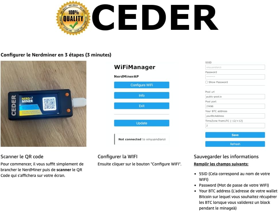 CEDER - Nerdminer V2 Pro Mining Bitcoin
