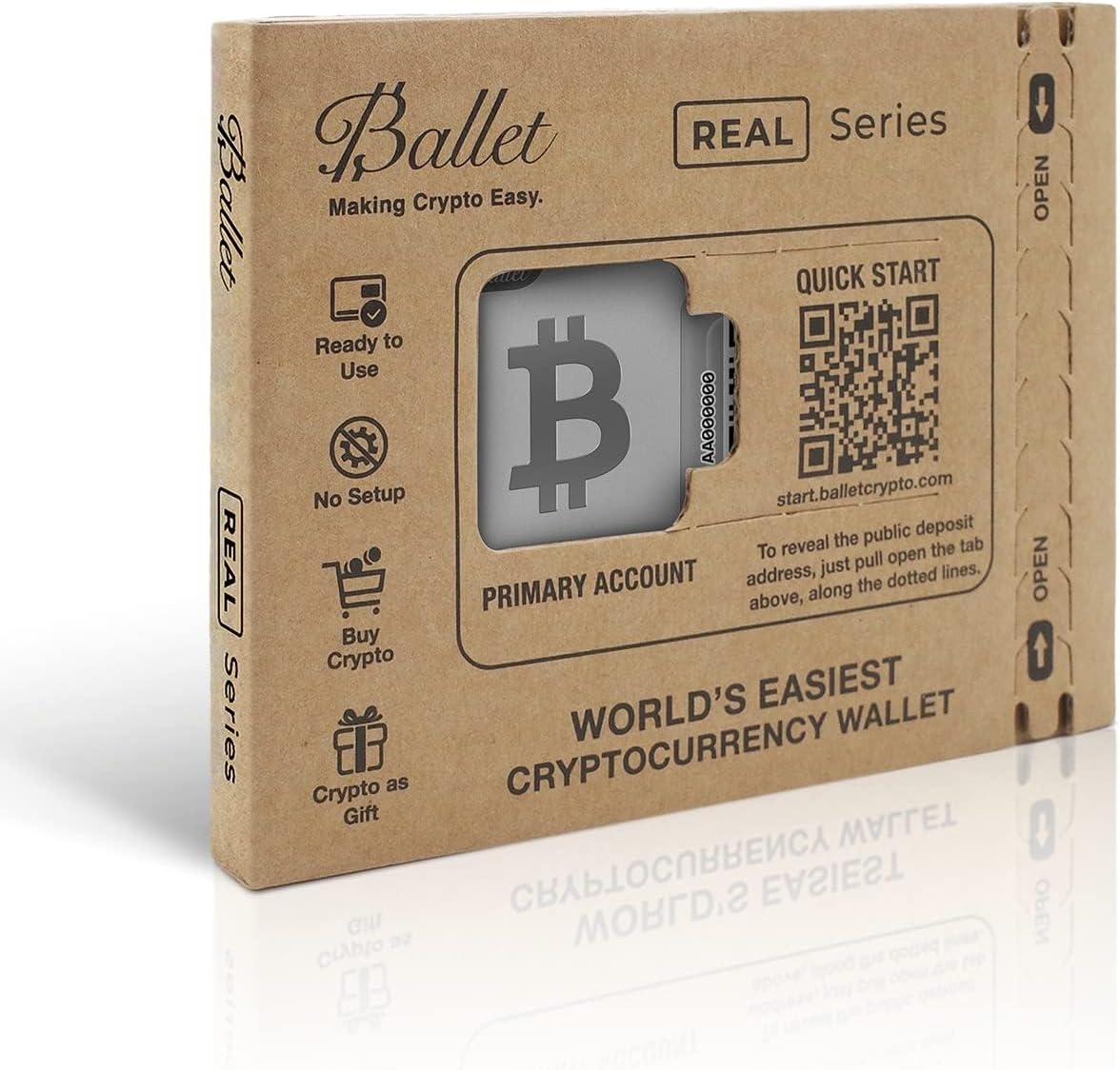 Ballet REAL Bitcoin - Cryptocurrency Physical Wallet