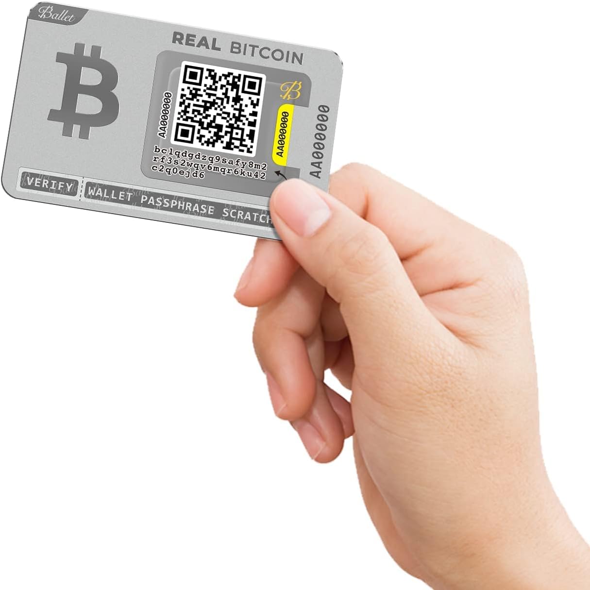 Ballet REAL Bitcoin - Cryptocurrency Physical Wallet