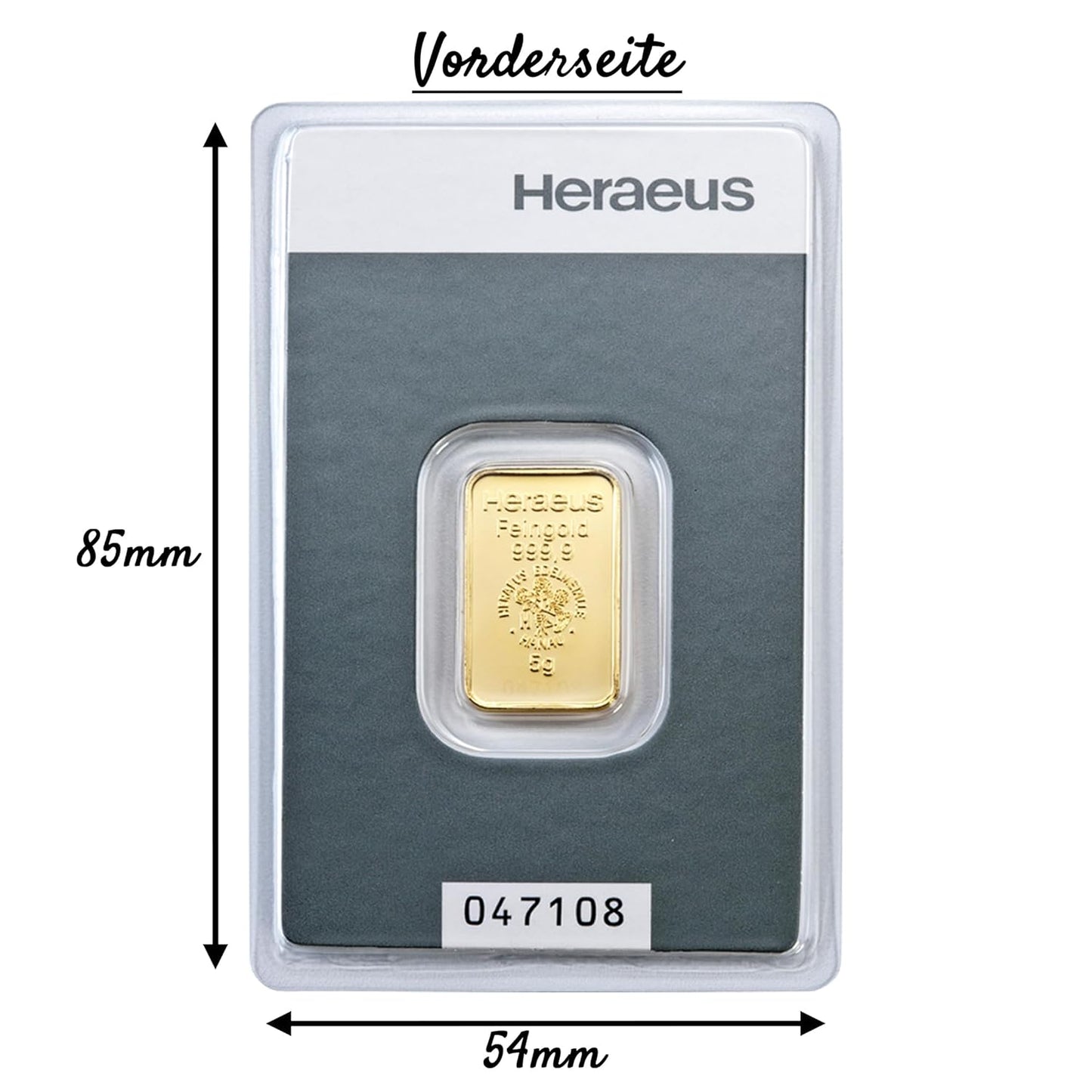 Gold to give as a gift - Heraeus Kinebar 5g gold bar - includes gift packaging, greeting card and guarantee of authenticity
