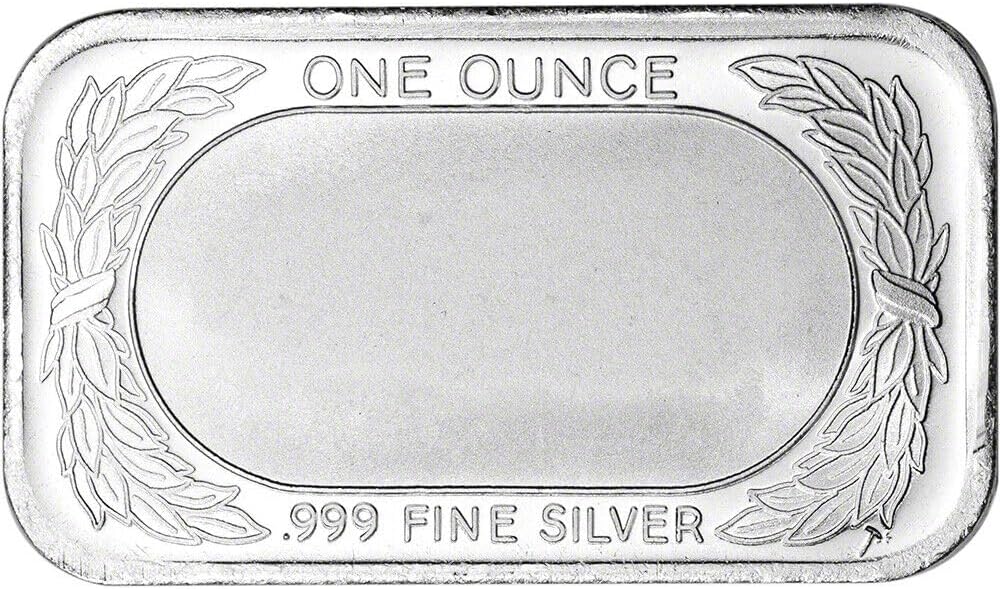 1 oz USA American Flag silver bar sealed reverse space for engraving