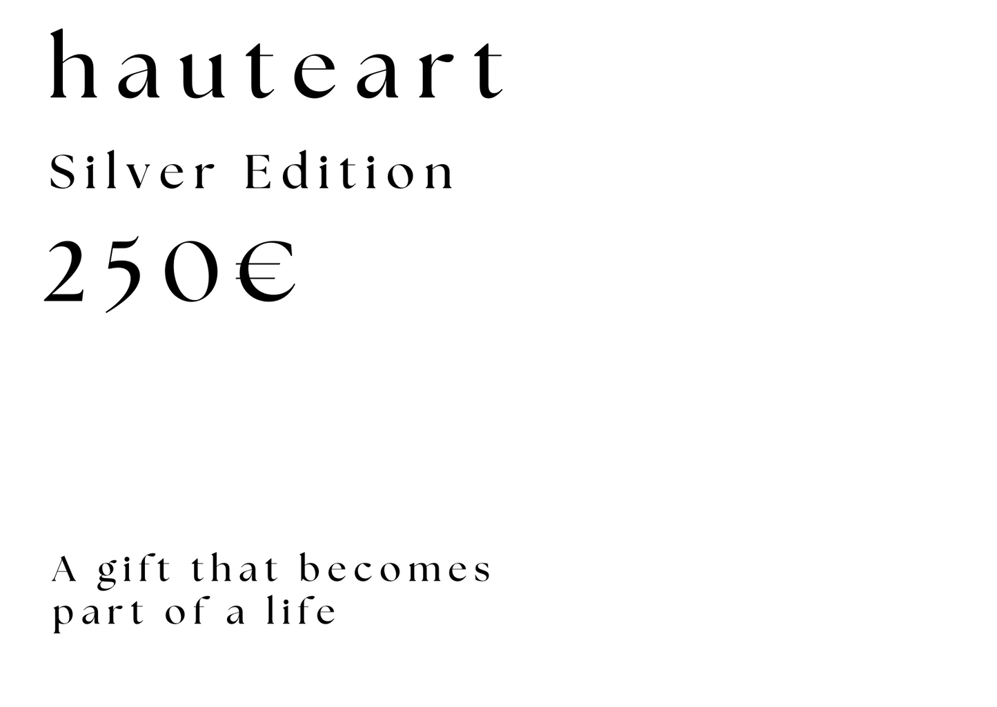 HAUTEART GALLERY GIFT CARD
