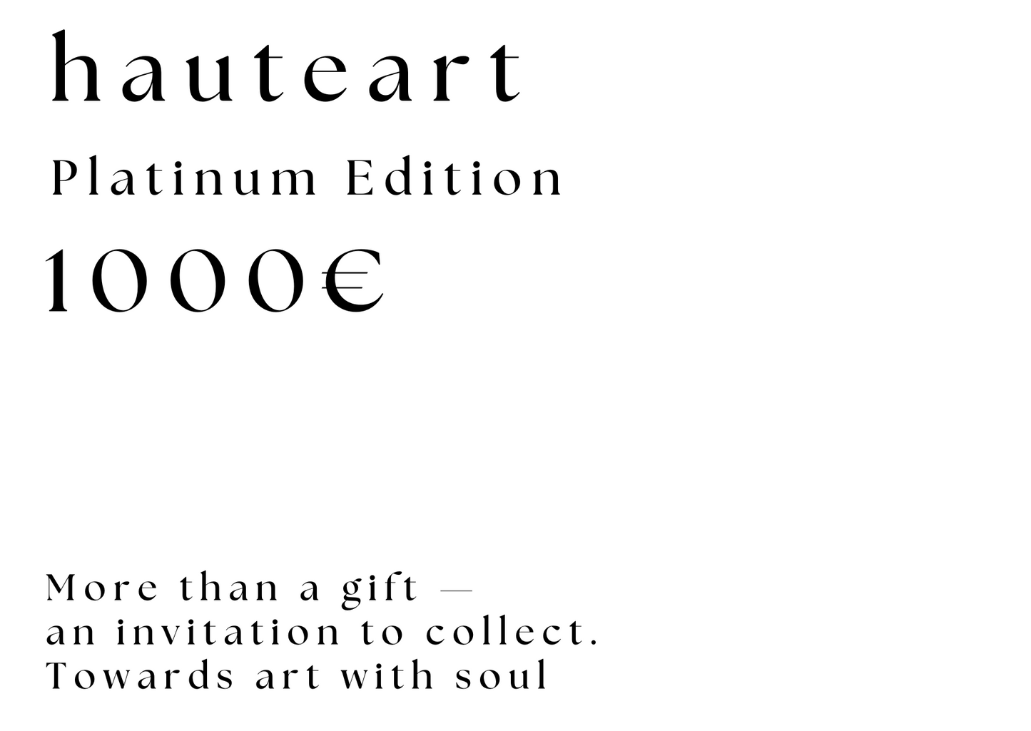 HAUTEART GALLERY GIFT CARD