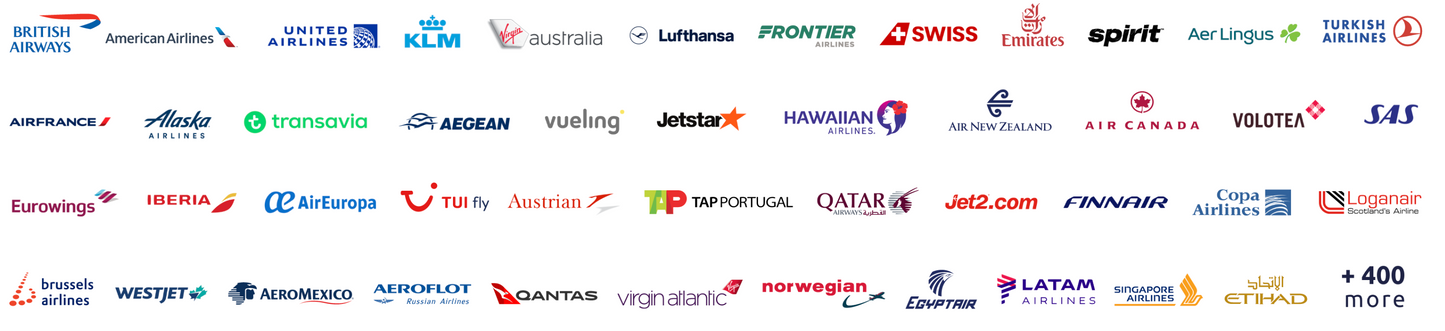 Universal 400+ Major Airlines Flight Gift Card