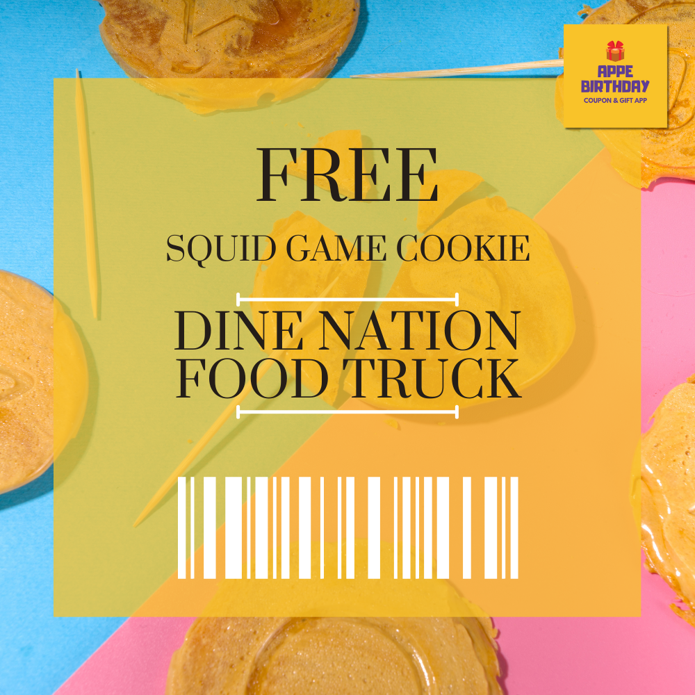 Free Squid Game Cookie at DineNation Asian Food Truck
