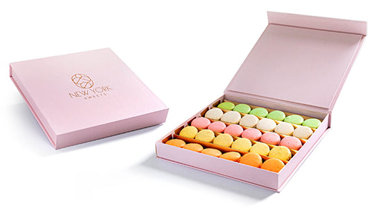 Macaron in a Book Style Box